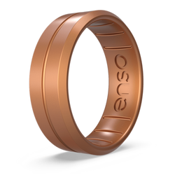 Classic Contour Silicone Ring Copper