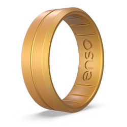 Classic Contour Silicone Ring Gold