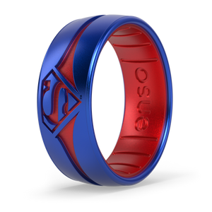 Image of Superman™ Ring - Ruby and Sapphire.