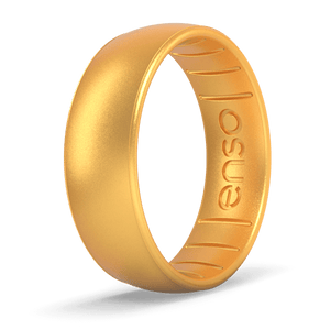 Image of Gold Ring - Metallic warm golden yellow.