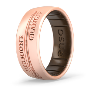 Image of Hermione Granger’s™ Wand Ring - Meteorite inner ring with Rose Gold outer ring.