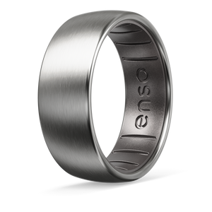 Image of Hybrid - Titanium/Platinum Ring - True titanium metal outer, platinum silicone inner ring.