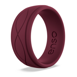 Men's Infinity Silicone Ring Oxblood