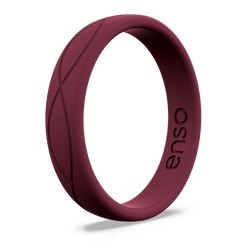 Women's Infinity Silicone Ring Oxblood