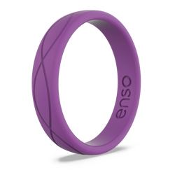 Women's Infinity Silicone Ring Plum