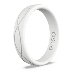 Women's Infinity Silicone Ring White
