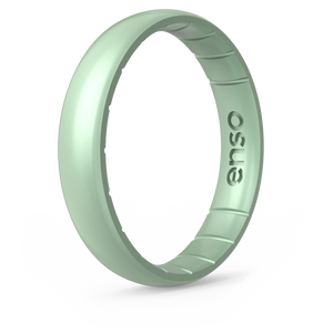 Image of Medusa Ring - Iridescent pale green with white undertones.
