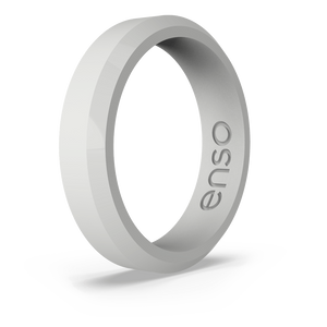Image of Misty Gray Ring - Warm, pale combination of Gray and white.