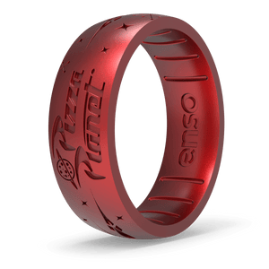 Image of Pizza Planet Ring - Deep, true red with hints of shimmer.