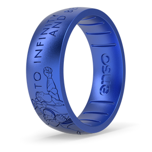 Image of To Infinity Ring - Iridescent vibrant dark blue.