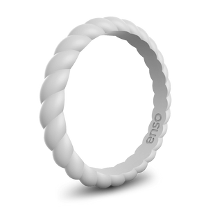 Image of Misty Gray Ring - Warm, pale combination of Gray and white.