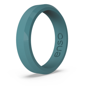 Image of Teal Ring - Bright blue green color.